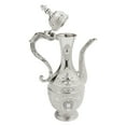 thumbnail image 4 of Vintage Metal Tea Set Coffee Set with Teapot, 6 Cups and Serving Tray Silver, 4 of 7