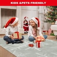 thumbnail image 4 of Snowflake Entryway Rug- 2x3 Small Rug Ultra-Thin Soft Kitchen Rugs Non Slip Indoor Door Mat, Rubber Backing Throw Carpet Washable Rugs for Entryway Bathroom Bedroom(2x3ft,Grey), 4 of 6