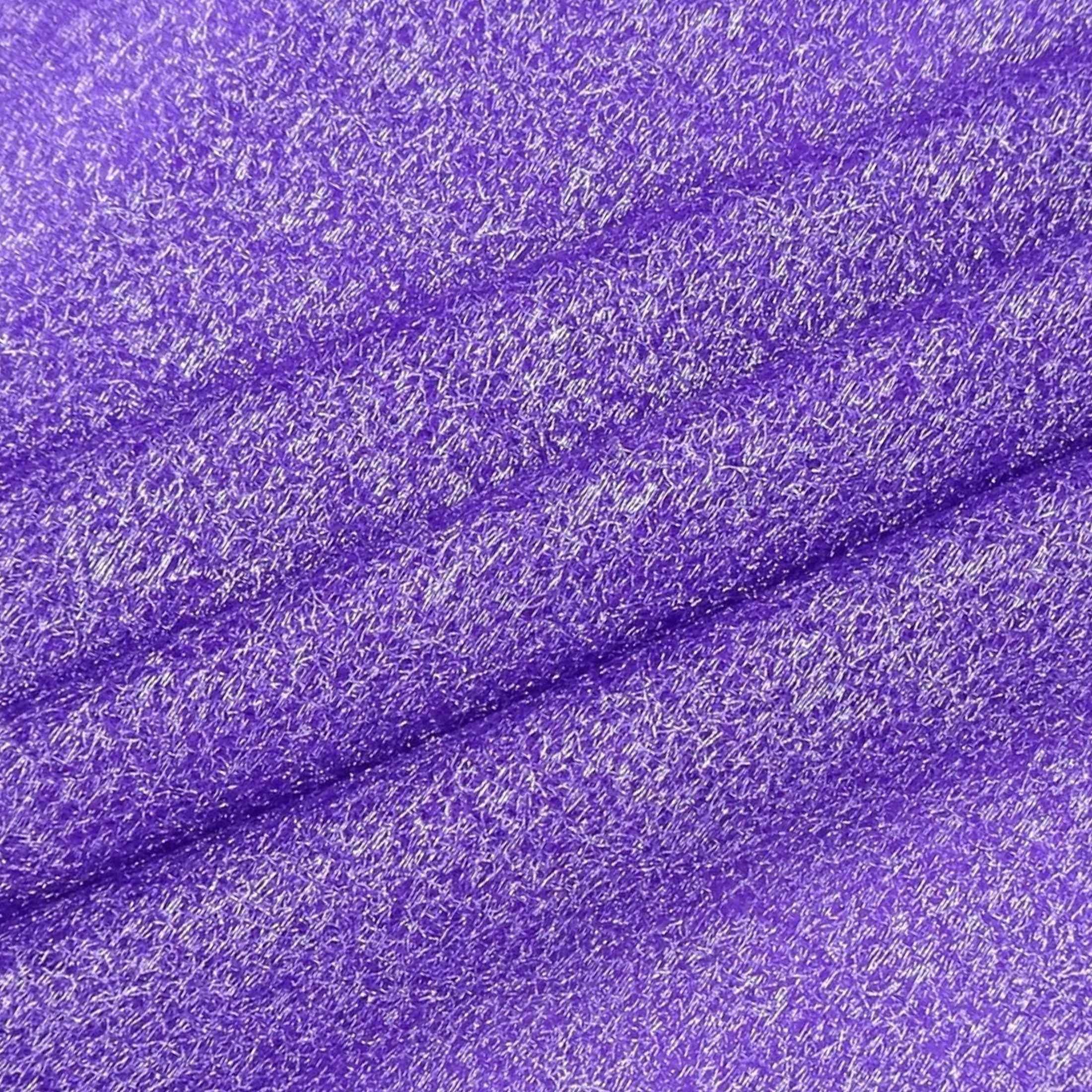 Shason Textile Purple Polyester Sparkle Mesh Fabric, 3 Yard Pre-Cut