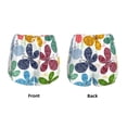 thumbnail image 5 of Lsque Colorful Butterflies Printed Women's Running Shorts with Liner Pockets,Elastic Quick Dry Workout Athletic Gym Yoga Shorts,Womens High Waist Shorts-Large, 5 of 9