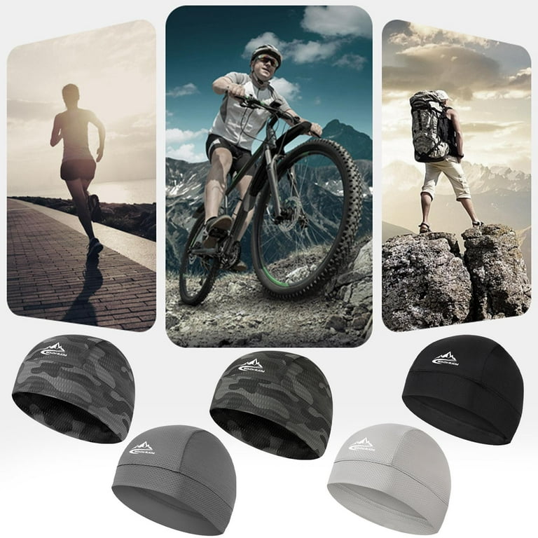 Moisture Wicking Cooling Skull Cap Helmet Inner Liner Caps Cap