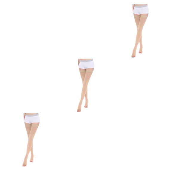 Soidarity Manténgase abrigado y elegante con estas modernas medias por encima de la rodilla Medias de compresión médicas Punta abierta Color Type1 NO1