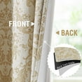 thumbnail image 5 of Curtainking Blackout Curtains for Bedroom Thermal Curtains Floral Patterned Living Room Vintage Country Curtain,63 inch 2 Panels,Yellow, 5 of 9