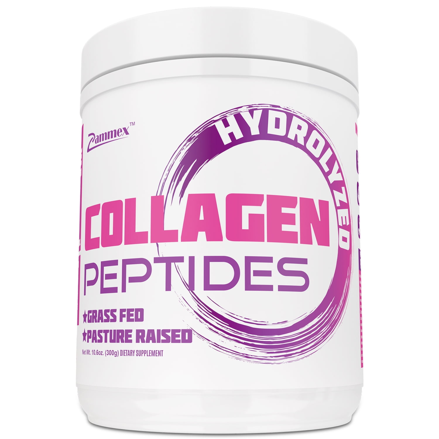 Zammex Hydrolyzed Collagen Peptides Powder-10.6oz -Bovine Collagen Protein Supplements -Grass-Fed Beef-Non-GMO Keto & Paleo Friendly-Anti-Aging Proteins [Unflavored]
