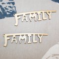 thumbnail image 2 of 10pcs Palabras Familiares De BLESIY Adornos de artesanía de madera, 2 of 6