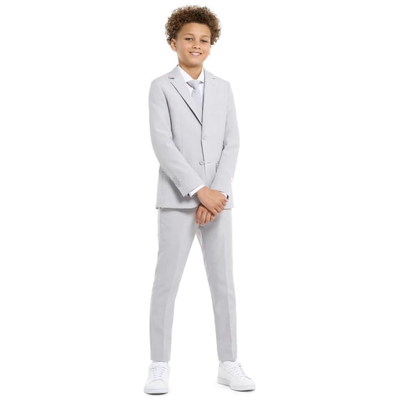 OppoSuits Teen Boys' Suits TEEN BOYS Groovy Grey - US 12Y Grey