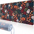 thumbnail image 1 of Alfombrilla de ratón de escritorio Armindou, diseño de calavera de Halloween, 40 x 90 cm, neopreno, 1 of 8