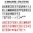 thumbnail image 4 of My Cinema Lightbox Extra Letter and Symbol Packs, Colour Letters, Emojis, Fonts, for Light, 4 of 5
