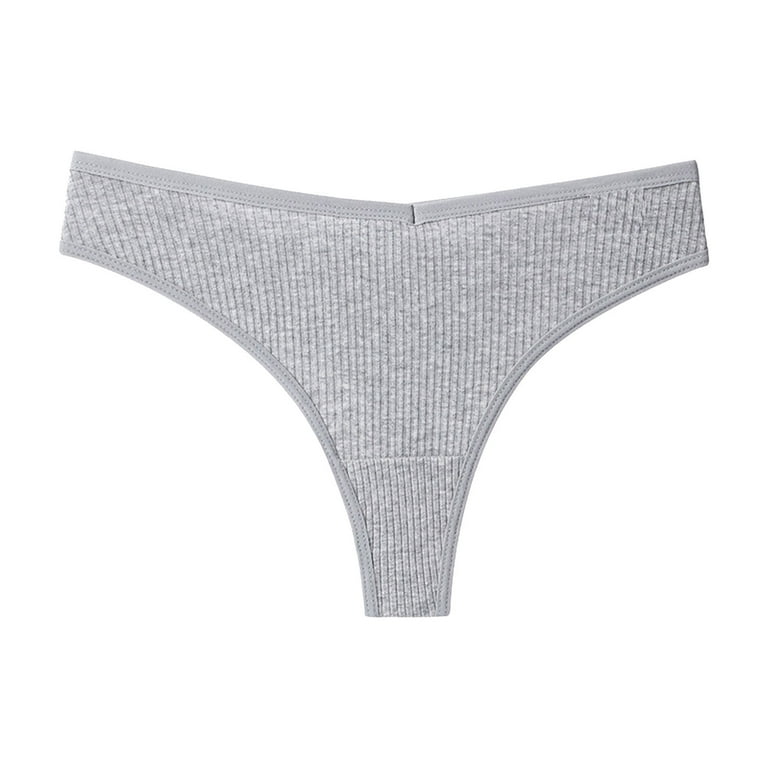 HUPOM Pregnancy Underwear For Women Panties In Clothing Thong Casual Tie  Comfort Waist Gray M