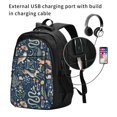thumbnail image 2 of Honeii Retro Forest Animals for Travel Laptop Backpack, Business Laptops Backpack with USB Charging Port, College High School Computer Bag for Men Women, 2 of 7