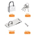 thumbnail image 3 of Cerradura de Hasp con Llave Diferente Uxcell con Tornillos de Candado 4", 3 of 6