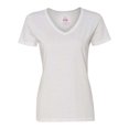 thumbnail image 1 of Fruit of the Loom HD Camiseta con cuello en V para mujer (L39VR) -J. Azul marino -S Fruit of the Loom L39VR, 1 of 1