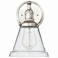 thumbnail image 3 of Nuvo Lighting 60/5413 Vintage 1 Light 9-3/4" Tall Wall Sconce - Nickel, 3 of 23
