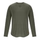 thumbnail image 3 of pstuiky mangas largas para hombre, Camisetas de manga larga para hombre, estilo casual, con cuello en V y canalé. salir tops l, 3 of 8