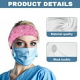 thumbnail image 5 of Jiueut Breast Cancer Nurse Button Headband Pink Ribbon Medical Field Headbands for Women 2 Piece Headbands for Masks with Buttons for Nurses Wide Headbands for Girls Non Slip, 5 of 7