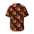 thumbnail image 2 of Xecao offers the Cute Squirrel for Men's Casual Short-sleeved Shirt, a button-up collared shirt with a pocket, perfect for beach vacations and yacht travel in the 3X-Large size., 2 of 7