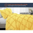 thumbnail image 2 of SGI Full Diamond Ruffle Comforter Set Microfiber 3 Piece Golden, 2 of 5
