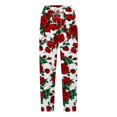 thumbnail image 4 of YUANGUANST Womens Dress Pants Women's Spring And Summer Casual 3D Printed Back Pocket Cotton And Linen Pants Business Work Casual Pants, 4 of 4