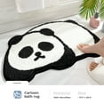 thumbnail image 2 of Animal Bathroom Rug Bath Mat, Extra Soft Absorbent Bath Rugs, Non-Slip Comfortable Shower Rug, Carpet for Tub, Shower, Bath Room, Machine Wash Dry, 18.1" x 26.7", Panda, 2 of 6