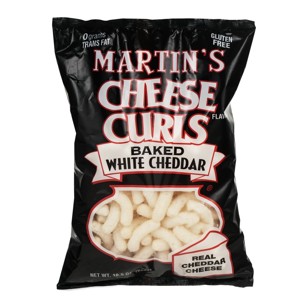 Martin's Cheese Curls Baked White Cheddar, 10.5 Oz