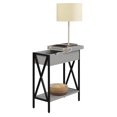 Convenience Concepts Tucson Flip Top End Table with Charging Station