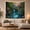 Bridge Cottage, variant on Floral Garden Pond with Nestled Forest Calm Body, Mystical Fantasy for Space Lovers, Galaxy Room Decor, Mother'S Day Gift, Tapestry Wall Hanging for Bedroom and Dorm