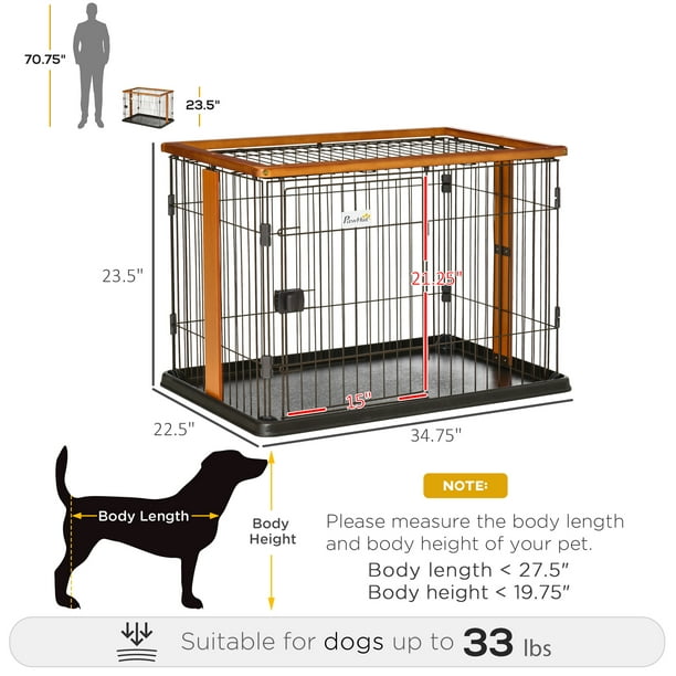 Pawhut Cage, cage pour chien,cage transport chien,cage chien