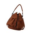 thumbnail image 5 of fenteer Women Drawstring Crossbody Bag Adjustable Shoulder Strap Lightweight Handbag for Brown, 5 of 8