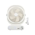 thumbnail image 2 of 3-In-1 Car-Mounted Electric Fan Home Desktop Swinging Illumination Usb Charging, 2 of 9