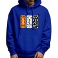 thumbnail image 1 of LUOGENLI Chandails à Capuche pour Hommes, Chandail à Capuche Graphique d'Halloween, Chandail à Capuche Graphique, Chandail Chaud avec Imprimé, Veste de Rue Décontractée et Confortable pour l'Automne et l'Hiver, Chandails à Capuche pour Hommes, Designer, Blue1, Taille M, 1 of 5