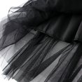 thumbnail image 5 of Mrat Summer Spring Skirt Women's Solid Color Irregular Mesh Skirt Ball Cake Skirt Half-Length Skirt Peasant Skirts S-155 Black One Size, 5 of 6