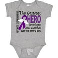 thumbnail image 3 of Inktastic Pancreatic Cancer Bravest Hero I Ever Knew 1 Boys or Girls Baby Bodysuit, 3 of 5