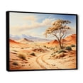thumbnail image 2 of Designart "Namibia s African Desert I" Landscapes Floater Framed Wall Art Living Room, 2 of 7