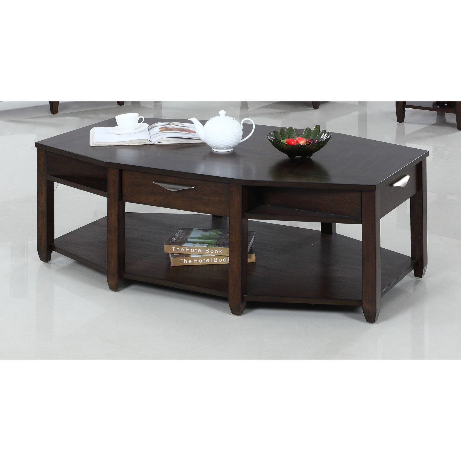 Progressive Furniture Paladium Eight Sided Castered Coffee Table