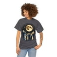 thumbnail image 4 of Funny 3 Cats with Moon meme for cat lover Unisex Heavy Cotton Tee, 4 of 8