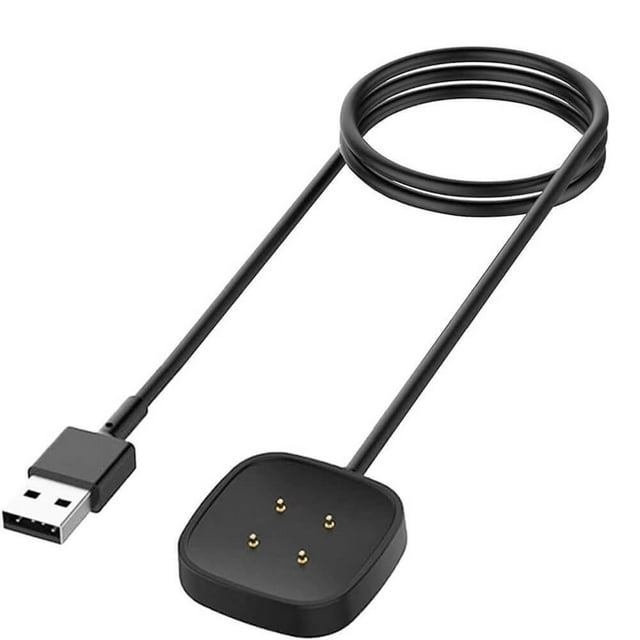 Charging Cable Compatible with Fitbit Versa 4/Versa 3/Sense 2/Sense Smartwatch, Magnetic Portable USB Charger Cable Dock Cable Cord 1M