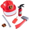 Firefighter Accessory Kit for Kids Costumes, Dress Up & Roleplay - Axe, Helmet