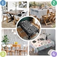 thumbnail image 4 of Halloween Spider Web Pattern Rectangle Tablecloth 60"x120",Waterproof Polyester Rectangle Table Cloth, Wipeable Spillproof Polyester Tablecloth for Dining, Camping, Indoor and Outdoor, 4 of 6