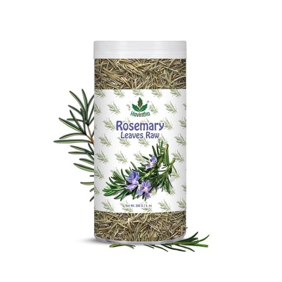 Havintha Natural Whole Rosemary Dried Leaves, Organic Herbal Leaves for Hair & Culinary Use, 200 g