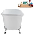 thumbnail image 3 of 57'' Streamline N375CH-IN-CH Soaking Clawfoot Tub and Tray with Internal Drain, 3 of 7