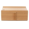 thumbnail image 4 of 7 Elements 6 Drawer Wooden Artist Storage Supply Box for Pastels, Pencils, Pens, Markers, Brushes and Tools, 4 of 7