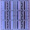 thumbnail image 1 of Ahgly Company Machine Washable Indoor Square Solid Blue Modern Area Rugs, 6' Square, 1 of 4