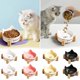 thumbnail image 1 of Lekihaqq Ceramic Dog Bowls with Stand Non Slip Elevated Pet Bowls for Water and Food Wooden Holder Anti Spill Cat Bowls for Small Dogs Cats, 1 of 4