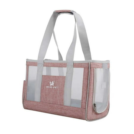 Breathable Portable Pet Tote Bag Puppy Bag For Dogs Cats Outdoor Travel Pets Accessories Single Shoulder Bag Cat Carrier Bag Pets Handbag RED 44X17X29CM