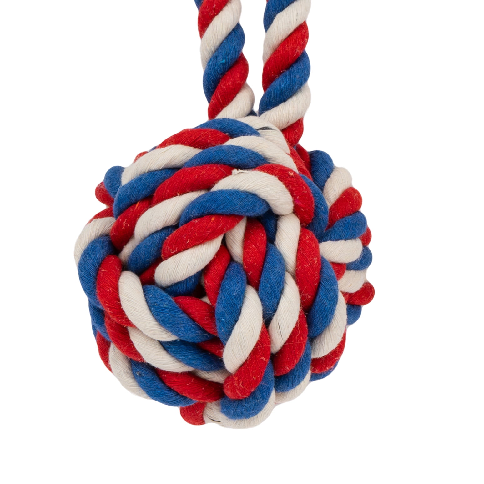 Harry Barker Tug and Toss Small Cotton Dog Rope Toy, Multi-color