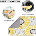 thumbnail image 4 of Lemon Dish Drying Mat for Kitchen Counter, Lemon Leaves Microfiber Dish Drainer Mats Absorbent Reversible Drying Pad Heat Resistant Mats for Countertop 16 x 18 inch, 4 of 6
