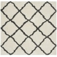 thumbnail image 2 of SAFAVIEH Belize Joisse Geometric Plush Shag Area Rug, Ivory/Charcoal, 6'7" x 6'7" Square, 2 of 5