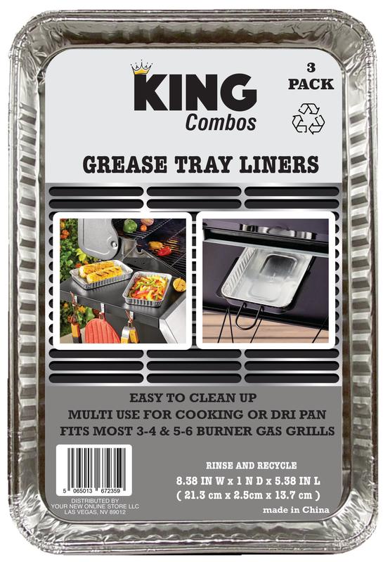 KING COMBOS GREASE TRAY LINERS 3 PACK
