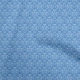 thumbnail image 1 of oneOone Rayon Medium Blue Fabric Asian Ikat Craft Projects Decor Fabric Printed By The Yard 56 Inch Wide, 1 of 4
