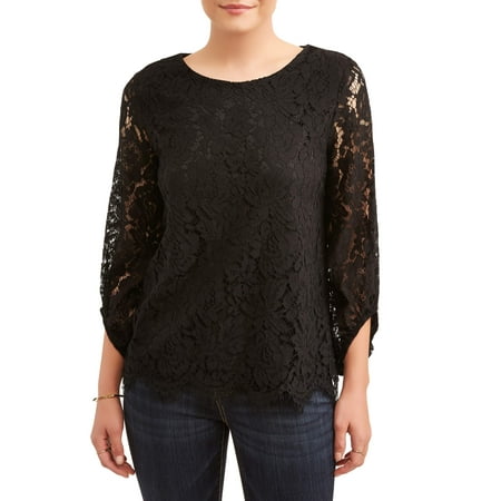 Lace Shift - Women's All Over Lace Top